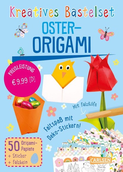 Bastelset für Kinder: Kreatives Bastelset: Oster-Origami, Anton Poitier - Paperback - 9783551191861