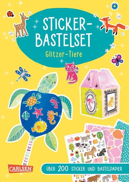 Bastelset für Kinder: Sticker-Bastelset: Glitzer-Tiere, Anton Poitier - Paperback - 9783551191892