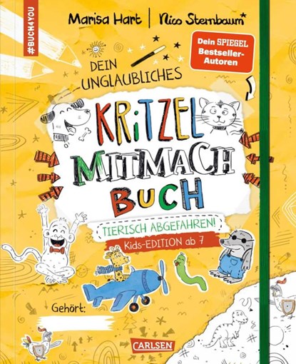 #buch4you: Dein unglaubliches Kritzel-Mitmach-Buch, Marisa Hart - Paperback - 9783551192233