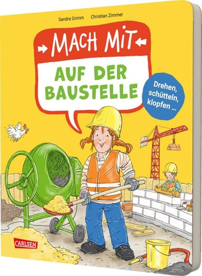 Mach mit - Auf der Baustelle, Sandra Grimm - Gebonden - 9783551254429