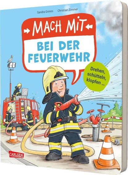 Mach mit - Bei der Feuerwehr, Sandra Grimm - Gebonden - 9783551254436