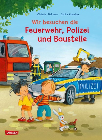 Max-Bilderbücher: Wir besuchen die Feuerwehr, Polizei und Baustelle, Christian Tielmann - Gebonden - 9783551523327