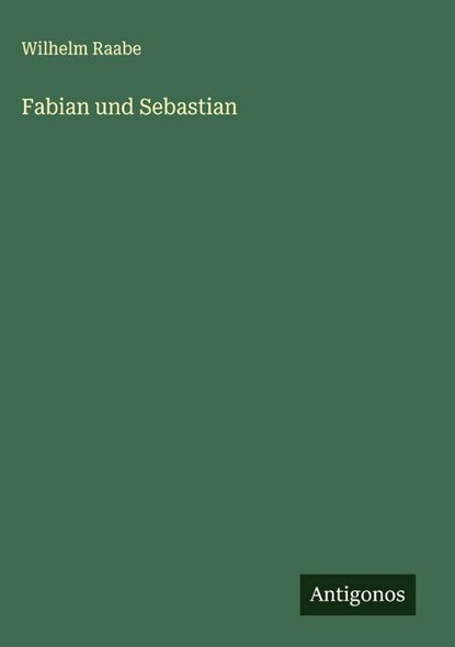 Fabian und Sebastian, Wilhelm Raabe - Gebonden - 9783566013707