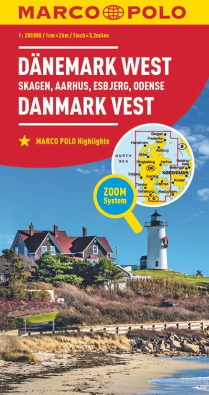 Marco Polo Wegenkaart Denemarken West - Skagen, niet bekend - Gebonden - 9783575016478