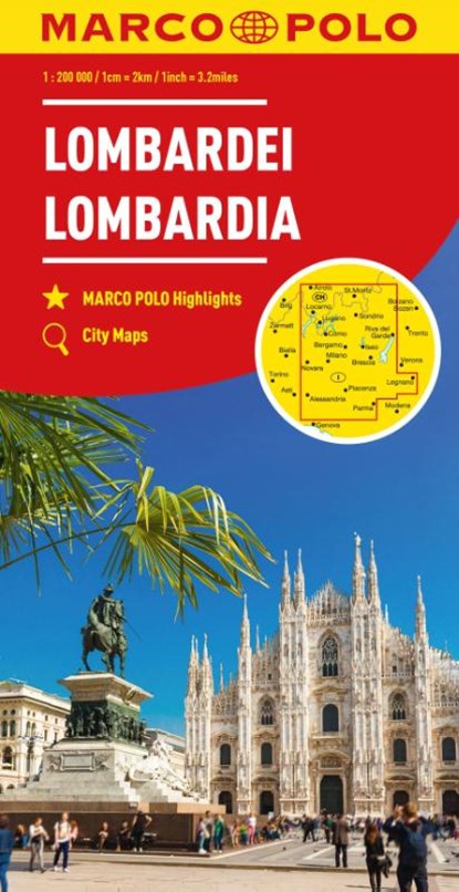 Lombardy Marco Polo Map (North Italian Lakes), Marco Polo - Gebonden - 9783575017598