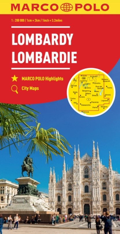 Lombardy Marco Polo Map (North Italian Lakes), Marco Polo - Gebonden - 9783575017598