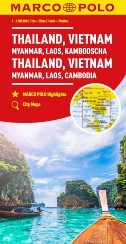 Thailand, Vietnam, Laos, Cambodia Marco Polo Map, Marco Polo - Gebonden - 9783575018694