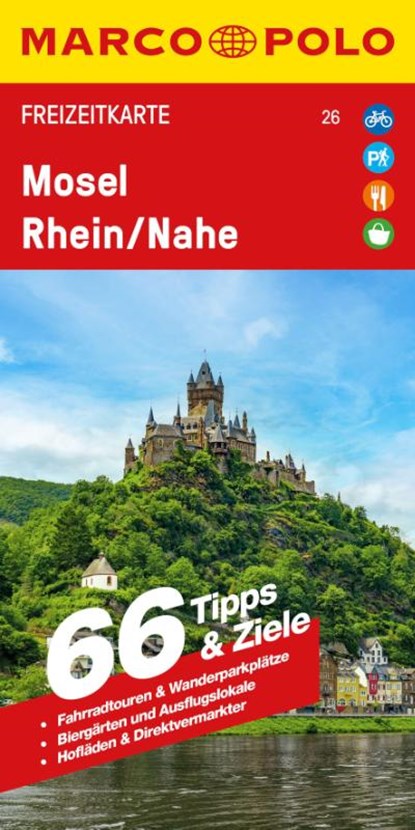 MARCO POLO Freizeitkarte 26 Mosel, Rhein/Nahe 1:115.000, niet bekend - Gebonden - 9783575020635