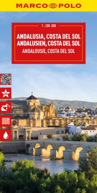 Andalusia, Costa Del Sol, Seville, Cordoba, Granada Marco Polo Map, Marco Polo - Gebonden - 9783575020642