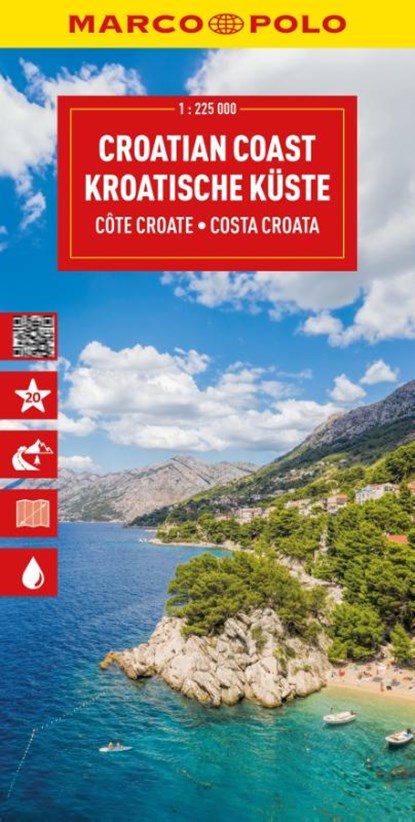 Marco Polo Wegenkaart Kroatische Kust, Istrië, Dalmatië, niet bekend - Gebonden - 9783575022295