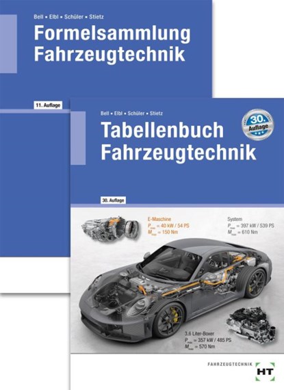 Paketangebot Tabellenbuch Fahrzeugtechnik und Formelsammlung Fahrzeugtechnik, Marco Bell ; Helmut Elbl ; Wilhelm Schüler - Paperback - 9783582276445