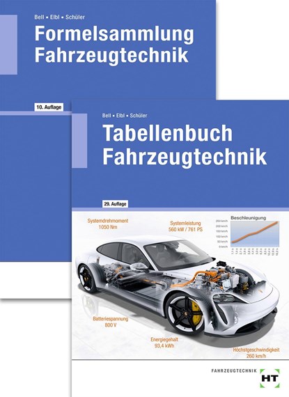 Paketangebot Tabellenbuch Fahrzeugtechnik und Formelsammlung Fahrzeugtechnik, Marco Bell ;  Helmut Elbl ;  Werner Föll ;  Wilhelm Schüler - Paperback - 9783582351210