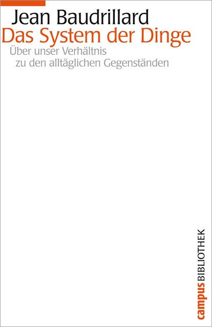 Das System der Dinge, Jean Baudrillard - Paperback - 9783593384702