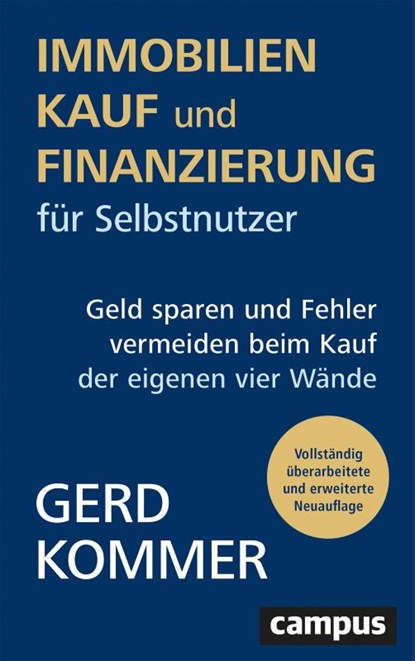 Immobilienkauf und -finanzierung für Selbstnutzer, Gerd Kommer - Paperback - 9783593515540