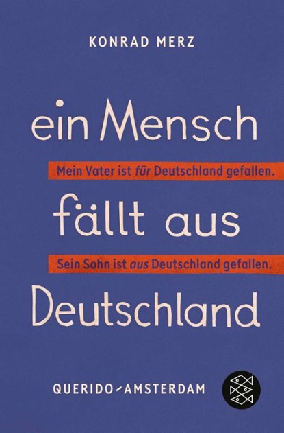 Ein Mensch fällt aus Deutschland, Konrad Merz - Gebonden - 9783596711918