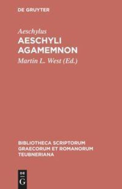 Aeschyli Agamemnon, Aeschylus - Paperback - 9783598710155