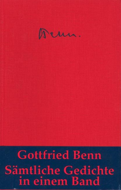 Sämtliche Gedichte, Gottfried Benn - Gebonden - 9783608934496