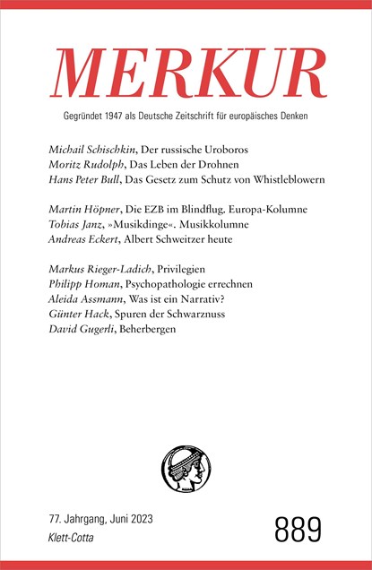 MERKUR  6/2023, Christian Demand ;  Ekkehard Knörer - Paperback - 9783608975291