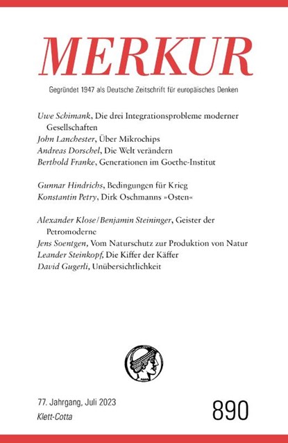 MERKUR 7/2023, Christian Demand ; Ekkehard Knörer - Paperback - 9783608975307