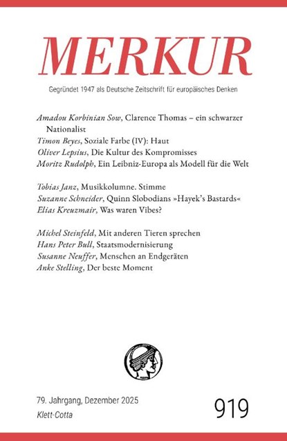 MERKUR 12/2025, Jg.79, Christian Demand ; Ekkehard Knörer - Paperback - 9783608977059