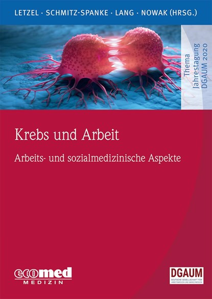 Krebs und Arbeit, Stephan Letzel ;  Simone Schmitz-Spanke ;  Jessica Lang ;  Dennis Nowak - Paperback - 9783609105413