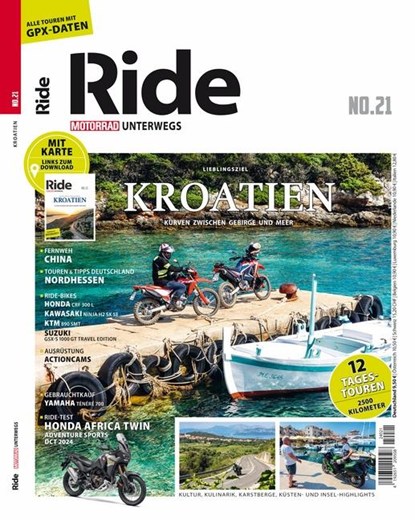 RIDE - Motorrad unterwegs, No. 21, niet bekend - Paperback - 9783613321908