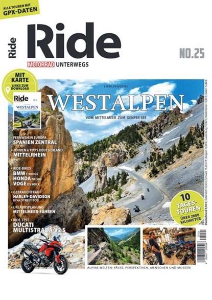RIDE - Motorrad unterwegs, No. 25, niet bekend - Paperback - 9783613322417