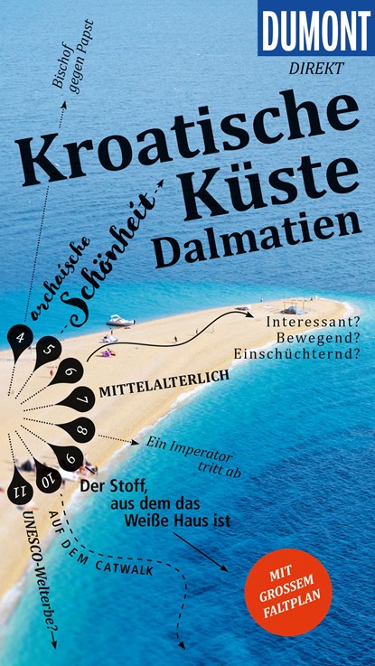 DuMont direkt Reiseführer Kroatische Küste Dalmatien, Daniela Schetar - Paperback - 9783616000312