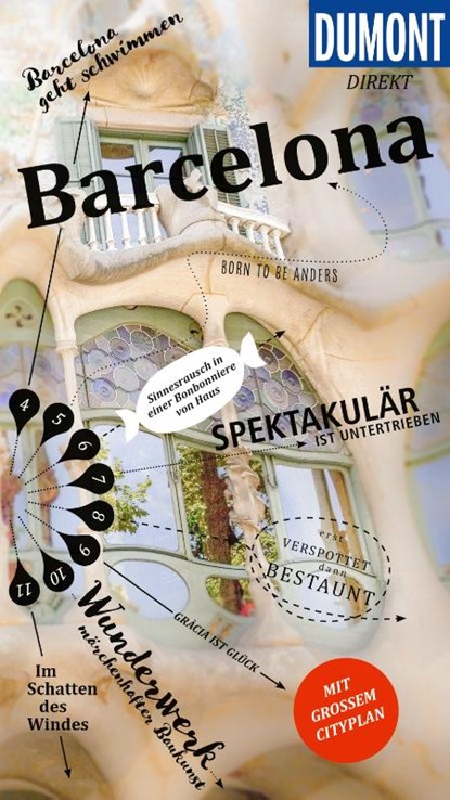 DUMONT direkt Reiseführer Barcelona, Jonas Martiny ; Helmuth Bischoff - Paperback - 9783616000466