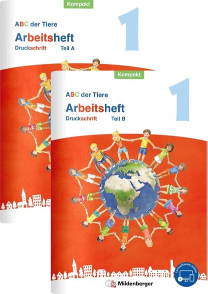 ABC der Tiere 1 Neubearbeitung - Arbeitsheft Druckschrift Kompakt, Teil A und B, Mareike Hahn ; Klaus Kuhn ; Kerstin Mrowka-Nienstedt - Paperback - 9783619147311