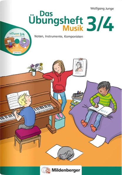 Das Übungsheft Musik 3/4, Wolfgang Junge - Gebonden - 9783619372898