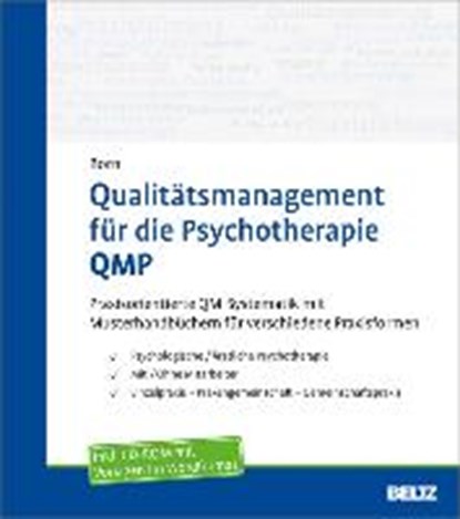 Qualitätsmanagement für die Psychotherapie QMP, BORN,  Kai - Losbladig - 9783621282222
