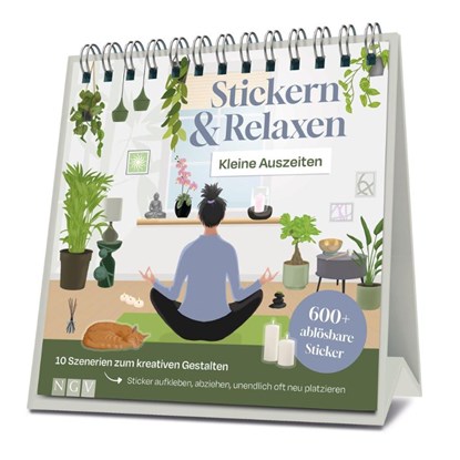 Kleine Auszeiten - Stickern & Relaxen, Naumann & Göbel Verlag - Gebonden - 9783625199496