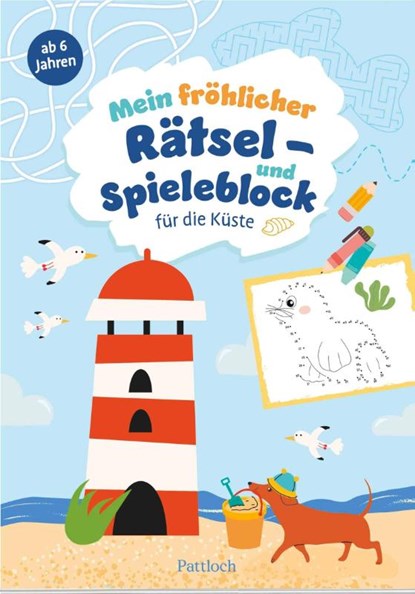 Mein fröhlicher Rätsel- und Spieleblock für die Küste, Pattloch Verlag - Paperback - 9783629016805