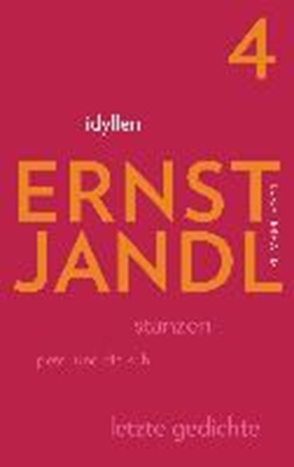 Werke 4. idyllen, JANDL,  Ernst - Paperback - 9783630874845