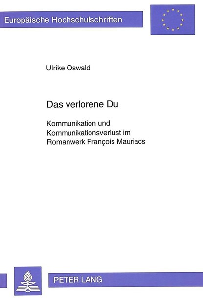 Das verlorene Du, Oswald Ulrike Oswald - Paperback - 9783631467503