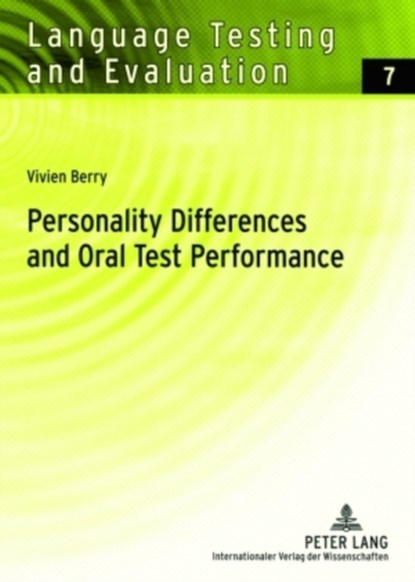 Personality Differences and Oral Test Performance, Vivien Berry - Paperback - 9783631561713