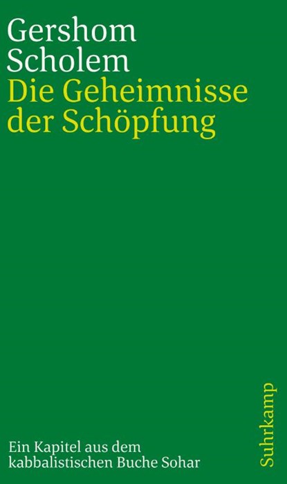 Die Geheimnisse der Schöpfung, Gershom Scholem - Paperback - 9783633241804
