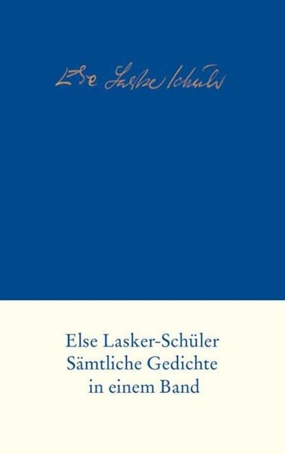 Sämtliche Gedichte, Else Lasker-Schüler - Gebonden - 9783633541966