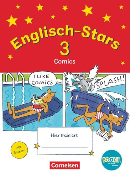 Englisch-Stars - BOOKii-Ausgabe - 3. Schuljahr. Comics. Übungsheft mit Lösungen, Barbara Gleich ; Irene Reindl ; Katrin Schmidt ; Britta Schöpe - Paperback - 9783637017511