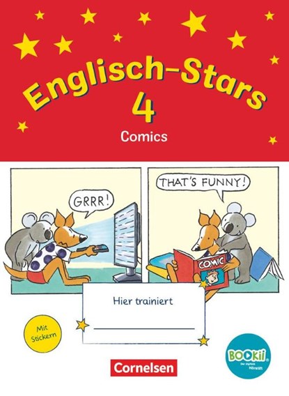 Englisch-Stars - BOOKii-Ausgabe - 4. Schuljahr. Comics. Übungsheft mit Lösungen, Barbara Gleich ; Irene Reindl ; Katrin Schmidt ; Britta Schöpe - Paperback - 9783637017535
