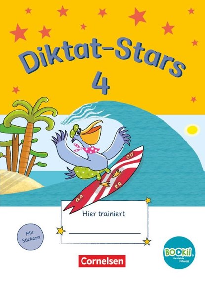 Diktat-Stars - BOOKii-Ausgabe - 4. Schuljahr. Übungsheft mit Lösungen, Maria Auer ; Johanna Schmidt ; Birgit Weiß - Paperback - 9783637017573