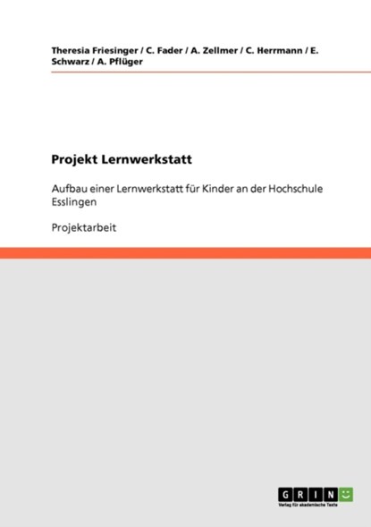 Projekt Lernwerkstatt, Theresia Friesinger ; C Fader ; A Zellmer - Paperback - 9783640127627
