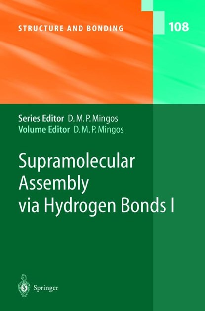 Supramolecular Assembly via Hydrogen Bonds I, David Michael P. Mingos - Paperback - 9783642057519