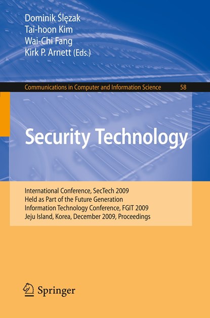 Security Technology, Dominik Slezak - Paperback - 9783642108464