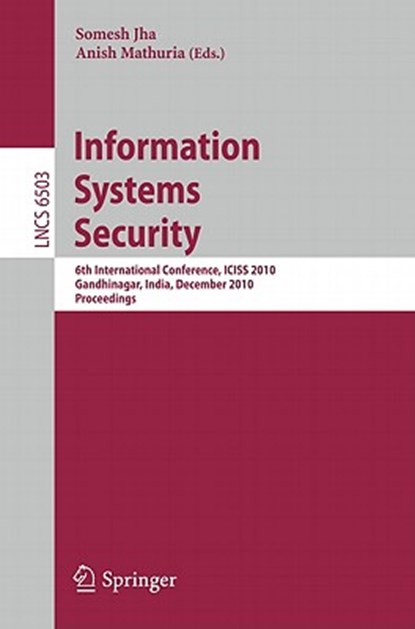 Information Systems Security, Somesh Jha ; Anish Mathuria - Paperback - 9783642177132