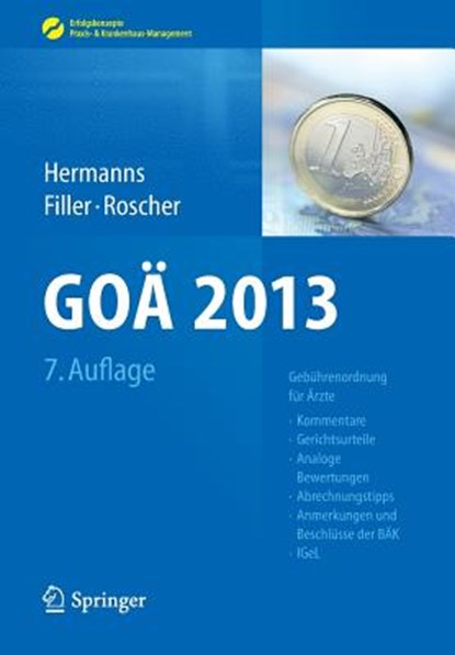 GOÄ, niet bekend - Paperback - 9783642292910