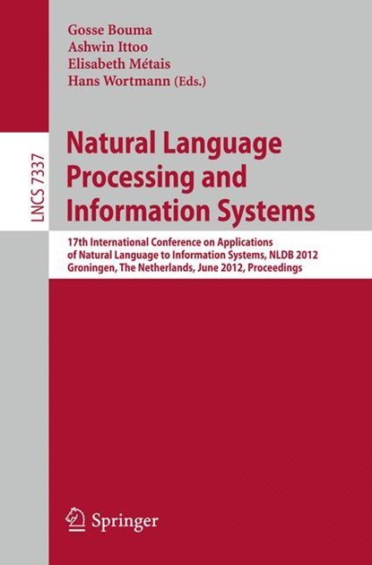 Natural Language Processing and Information Systems, niet bekend - Paperback - 9783642311772