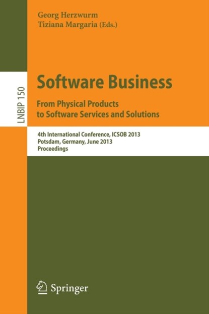 Software Business. From Physical Products to Software Services and Solutions, niet bekend - Paperback - 9783642393358
