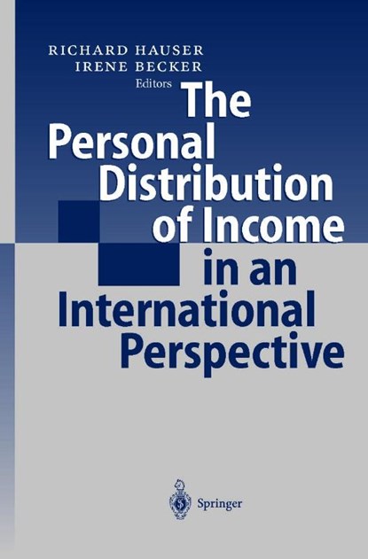 The Personal Distribution of Income in an International Perspective, Richard Hauser ; Irene Becker - Paperback - 9783642631955